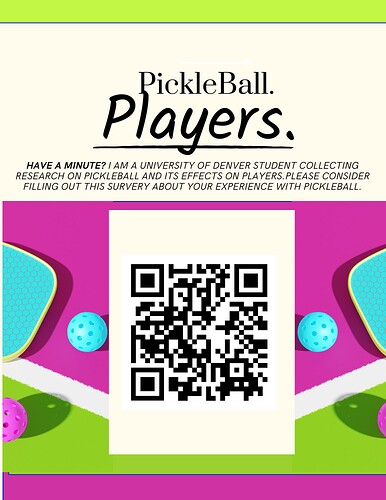 Green and Pink Bold and Dynamic Pickleball Tournament Sports Event Program