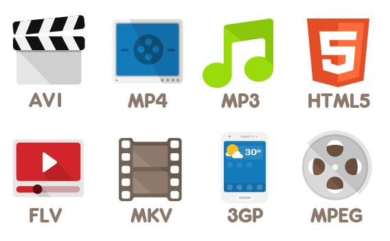 possible file formats and video types